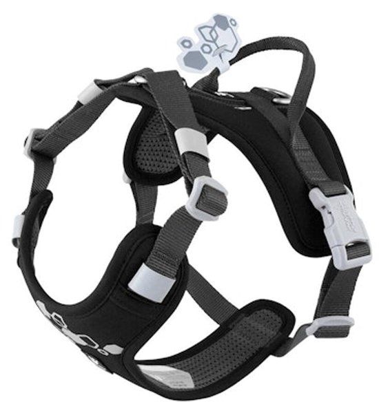 Hurtta Weekend Warrior Eco Harness 2 - Raven - 55-70 cm