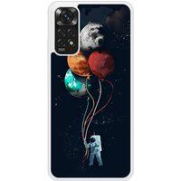 Cosmonaute aux ballons Verstevigd hoesje met sublimatie bedrukking, compatibel met Xiaomi Redmi Note