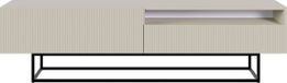 Selsey Veldio - TV-kast met open vak, greige / zwart, 175 cm