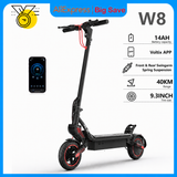 iScooter W8 Elektrische Scooter 9.3" Band 750W 48V 14Ah 40km Bereik Dubbele Ophanging App Controle 40 km/u Zijkant Omgevingslicht Elektrische Scooters