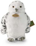 Rappa ECO Sneeuwuil knuffel met roterend hoofd 28 cm