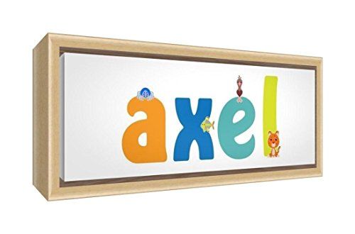 Little Helper Canvas - Axel - 25x63cm - Natural Wood Frame