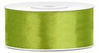 Partydeco Cadeaulint - Lime - 2,5 cm x 25 meter - Satijn