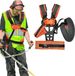 Merkloos / Sans marque Verstelbare schouderband voor grasmaaier - Comfortabele, dubbele schouderband voor grasmaaier - Oranje kleur