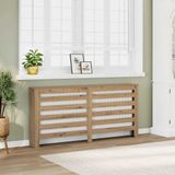 vidaXL Radiatorombouw 149x20x82 cm bewerkt hout artisanaal eikenkleur