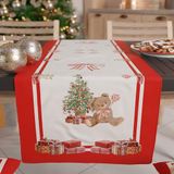 PETTI Artigiani Italiani - Kersttafelloper, kerstloper, keukenloper 140 x 40 cm, elegante kerstloper, 100% Made in Italy