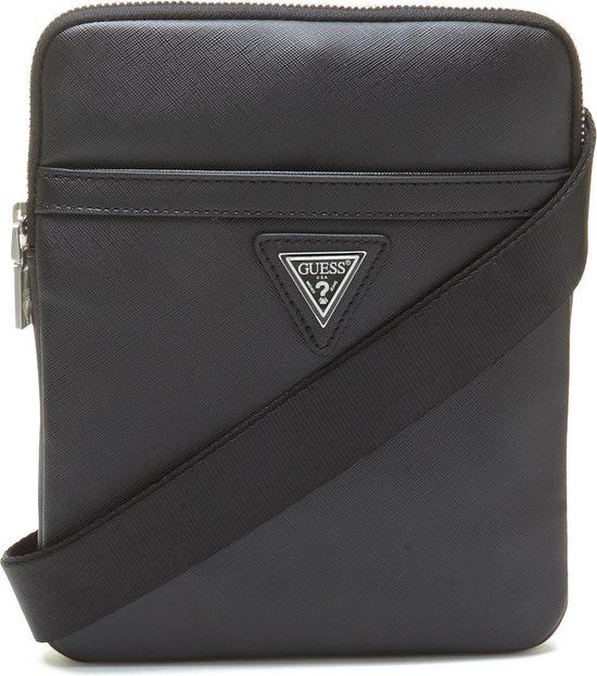 GUESS Heren Crossbody tas Kunststof - zwart