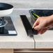 Merkloos Bande d'étanchéité en silicone pour l'espace entre le plan de travail et la cuisinière (2 pièces, 53 cm, noir)
