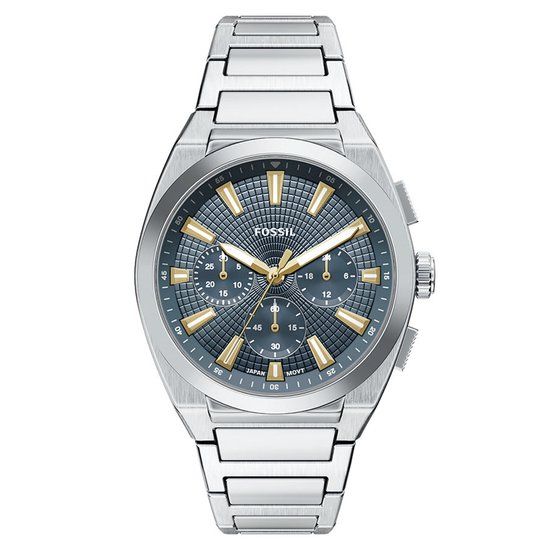 Fossil FS6154 Mannen Horloge 44 mm Zilverkleurig