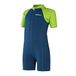 Speedo Essentieel neopreenpak voor babyjongens leren zwemmen | zwemlessen | Soft Touch | Neopreen, harmonieblauw/groene hagedis, 9-12 maanden