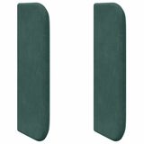 vidaXL - Hoofdbord - oor - Groen - Fluweel
