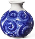 Kähler Tulle vase H10.5cm D9.5cm blue