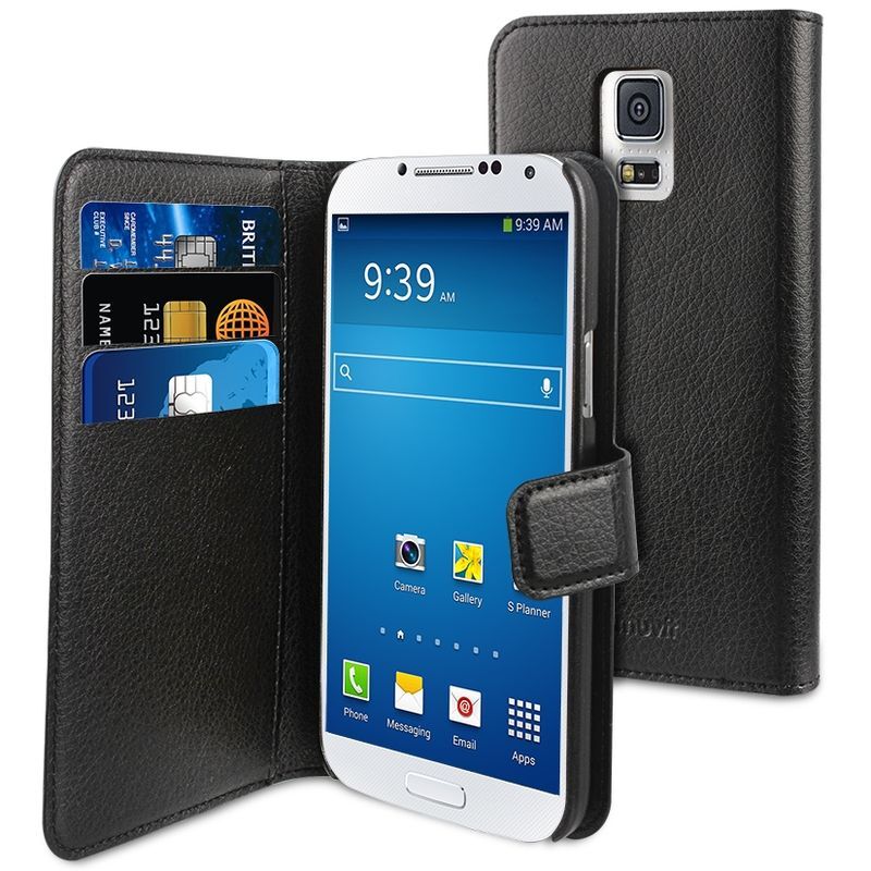 muvit Wallet Case Samsung Galaxy A7 Zwart