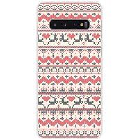 1001 coques Samsung Galaxy S10 5G Rendier Kersttrui Siliconen hoesje