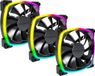 Montech AX120 PWM - Ventilatorhuis 3-pack - 120mm - 59 cfm - 800 - 1600 rpm - 27 dBA - 4-pin PWM - 3-pin ARGB - zwart