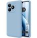 Tumundosmartphone Hoesjes van vloeibare siliconen, zeer zacht, voor Realme Note 50, blauw