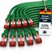 1aTTack.de 10x 7,5m Cat6 Cat.6 Ethernetkabel Cat 6 Netwerkkabel Patchkabel RJ45 SFTP - Groen