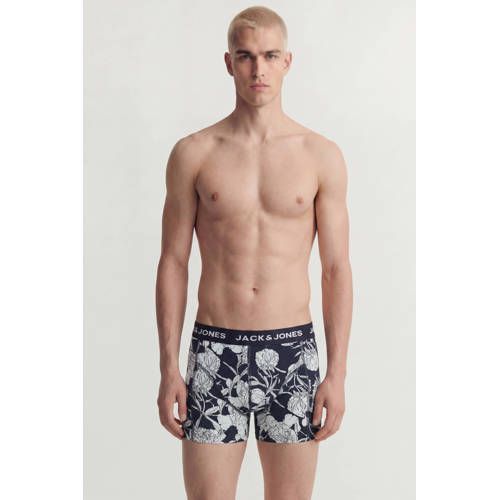 JACK & JONES boxershorts - donkerblauw (set van 3)