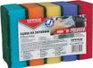 OFFICE products schuurspons | 6,2 x 9,6 cm | pak van 5 stuks in geassorteerde kleuren