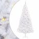 vidaXL Kunstkerstboom, wit, 300 cm, PVC en staal