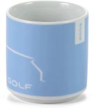 Volkswagen 5HG069601F Koffiemok Golf Collectie Beker 250ml Porselein, Licht Grijs/Kurkuma