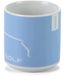 Volkswagen 5HG069601F Koffiemok Golf Collectie Beker 250ml Porselein, Licht Grijs/Kurkuma