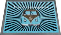 BRISA VW Collection - Volkswagen T1 Bulli Bus voetmat, deurmat, schone loopmat, voetvuilafstrijker (70x50 cm)