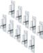 Alberts 860608 plaatduim op plaat | Zuid-Duitse vorm met DI- of DII-haak | galvanisch verzinkt, gechromateerd | doornmaat Ø13 mm | plaat 110 x 36 mm | Set van 10