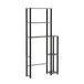 Furinno Turn-N-Tube over het toilet opslag, 5 planken badkamer organizer ruimtebesparend rek, Frans eiken grijs/zwart