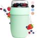 Coninx Yoghurt beker to go - Muesli beker to go - Lunchbeker - Lunch to go - Meeneem Mueslibeker 640ml (450ml+190ml) - Back to school - Groen
