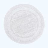 Homescapes Ronde Badmat Wit 80 cm Katoen