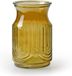 Jodeco Vase - ambre jaune/verre transparent - H20 x D12,5 cm