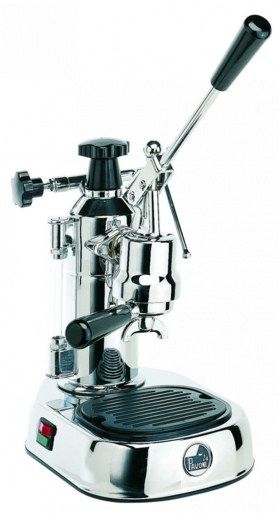 La Pavoni Europiccola Lusso EL Espresso Machine - Black & Stainless Steel