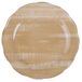 Set Versilia Set van 6 porseleinen platte borden, gegolfde rand, zand
