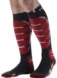 Monnet Sokken Medium Rood Gestreept Unisex 37/38
