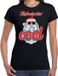 Bellatio Decorations Fout kerst shirt / shirt zwart - stoere santa motherfucking cool voor dames - kerstkleding / christmas outfit XS
