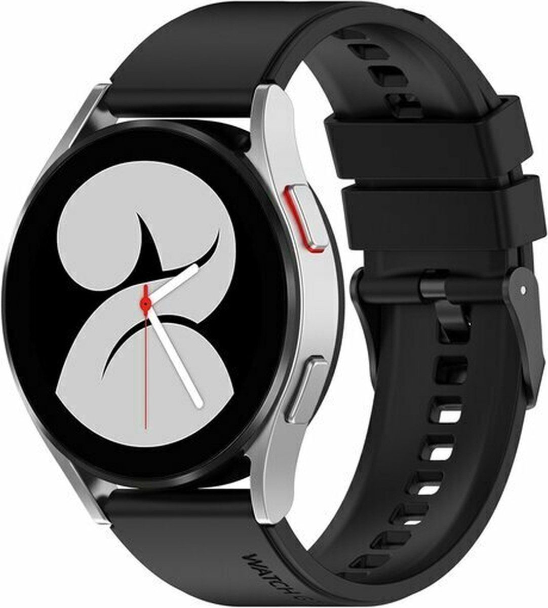 By Qubix Qubix Garmin Venu / Sq / Sq2 / 2 plus - Siliconen gesp bandje - Zwart