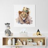 Disney Affiche Carrée Enfants - Roi Lion - 20x20 Cm