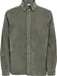 ONLY & SONS ONSMICHAEL 18W REG CORD STRETCH LS - Overhemd - Mannen - Maat L - Groen