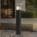 Lucande - Tuinpadverlichting Klemens, 90 cm, zwart, metaal, IP54