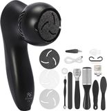 Nuvance Elektrische Eeltverwijderaar - Incl. 3 Schijven - Zwart - 10 Delige Pedicureset - Voetvijl - Usb Oplaadbaar
