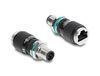 Delock 90662 M12 RJ45 Adapter Zwart