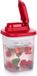 Tupperware Pichet Carré 1 L Transparent Rouge
