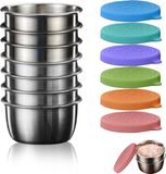 Merkloos / Sans marque Holland Connections Dressing-containers, 6 stuks, roestvrij staal, 50 ml