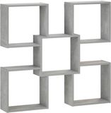vidaXL Wandplank Betongrijs 99,5 x 17 x 91 cm Bewerkt hout