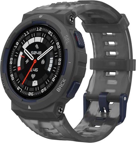 Amazfit Active Edge Smartwatch - 1.32" TFT Display, GPS, Black