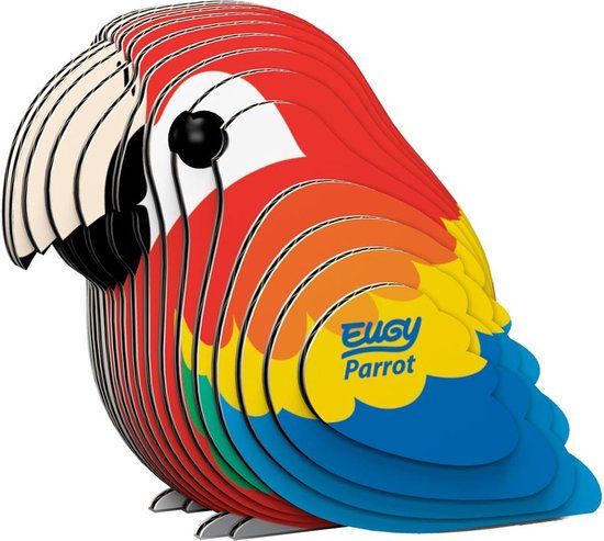 Eugy Parrot Junior 3D Karton Bouwset - 6+ jaar