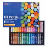 Mungyo Set met 36 oliepastelkrijtjes, 11 x 70 mm, verschillende kleuren