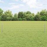 VidaXL Euro-hek met palen 25 x 0,4 m gegalvaniseerd staal mesh
