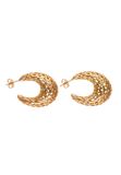NAEMI Leo E-Commerce Ltd. NAEMI Oorbellen Ros Koper Vrouwen Oorhangers 3.3 cm